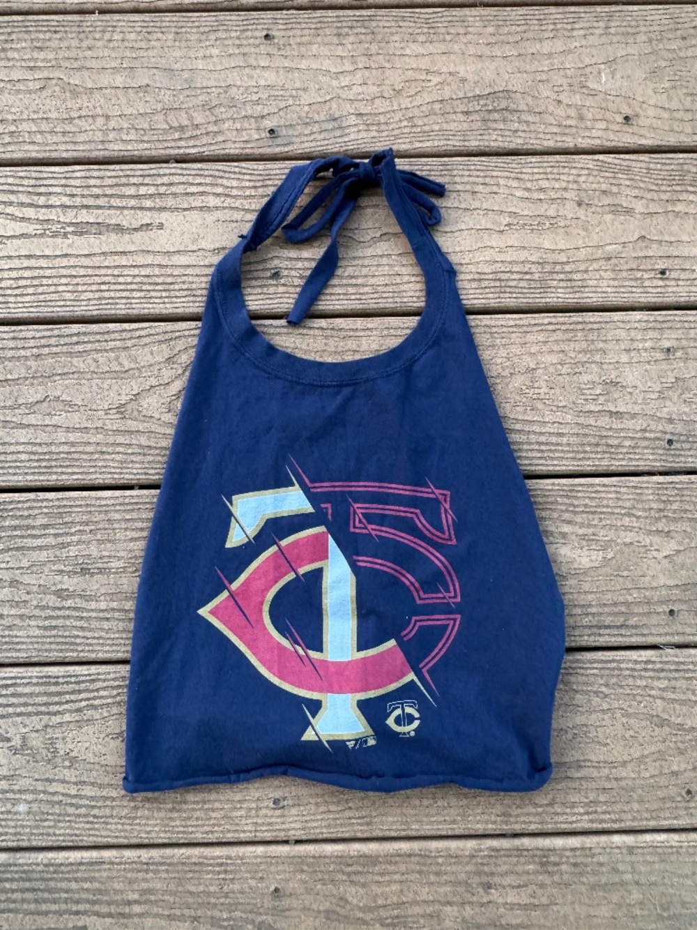 Minnesota Twins MLB  Vintage Reworked Halter Top One Size